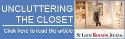 Uncluttering the Closet - Beyond Storage in the St. Louis Business Journal