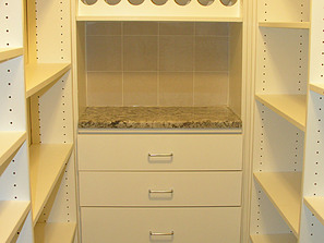 Custom Cabinets in Closet - St. Louis