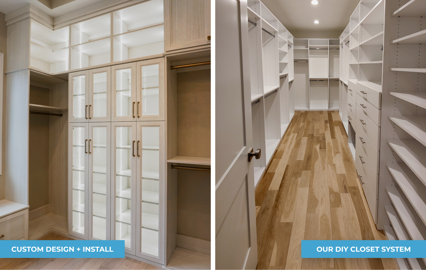 Custom vs DIY Closet Systems