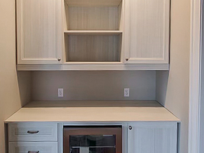 Bar with Beverage Fridge and Storage